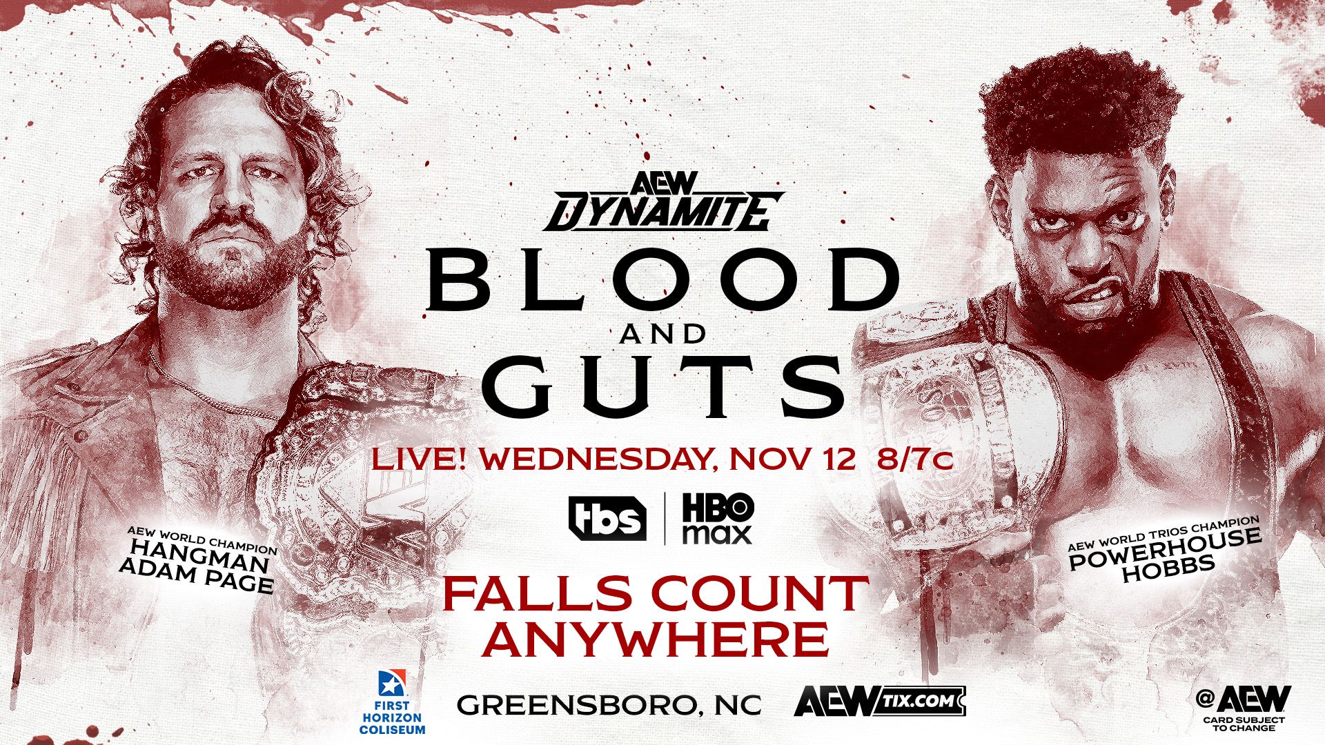 AEW Dynamite Blood and Guts Hangman vs Hobbs
