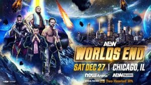 AEW Worlds End 2025 Main Event Poster