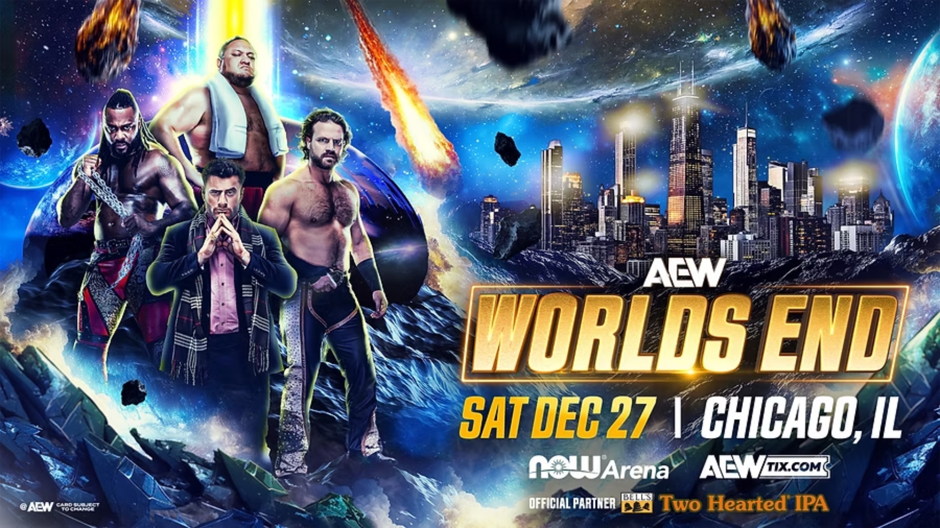 AEW Worlds End 2025 Main Event Poster