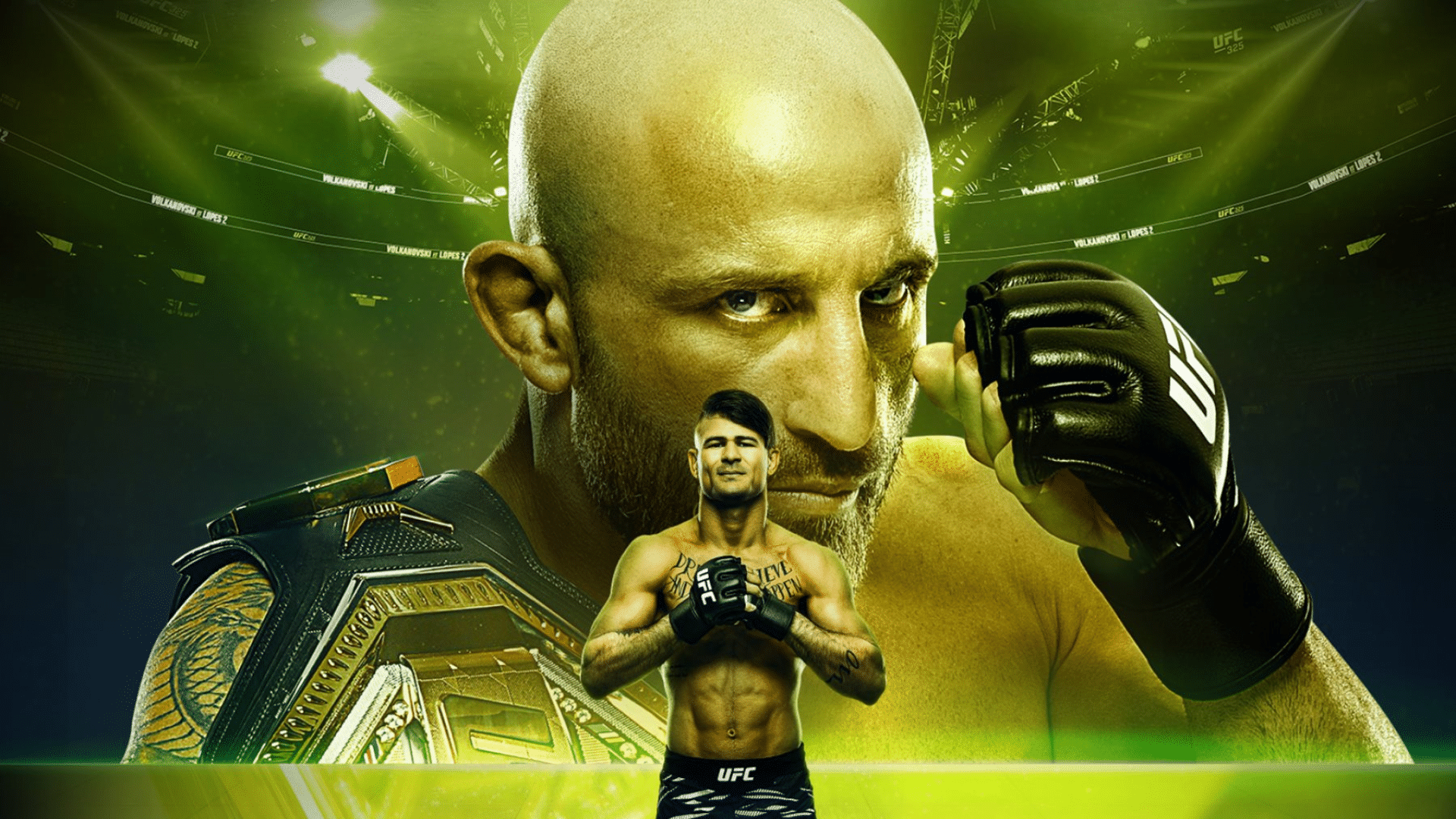 UFC 325 Green Main Event Poster