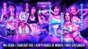 Mei Seira, Starlight Kid, & AMZ vs. Babes of Wrath (Willow Nightingale & Harley Cameron) & Kris Statlander