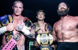 Kazuchika Okada, Kyle Fletcher & Mark Davis