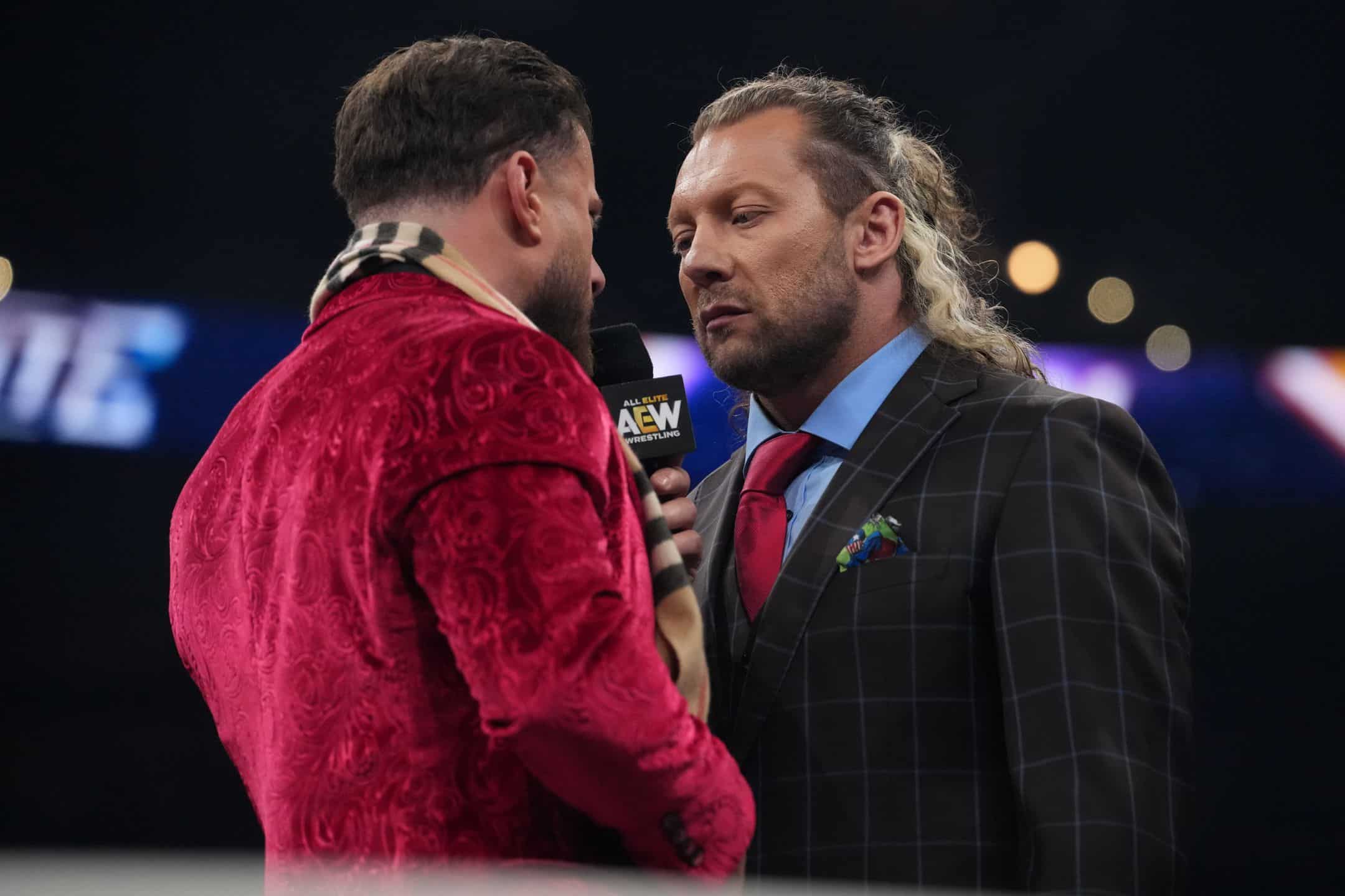 Kenny Omega and MJF stare each other down on AEW Dynamite. | AEW