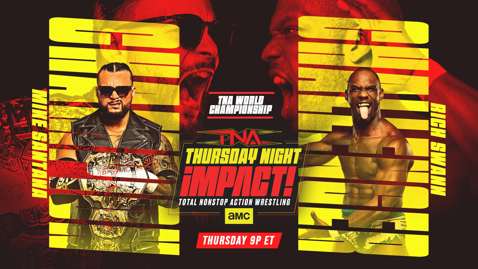 TNA Impact 4/23/26 match graphic: Rich Swann vs. Mike Santana