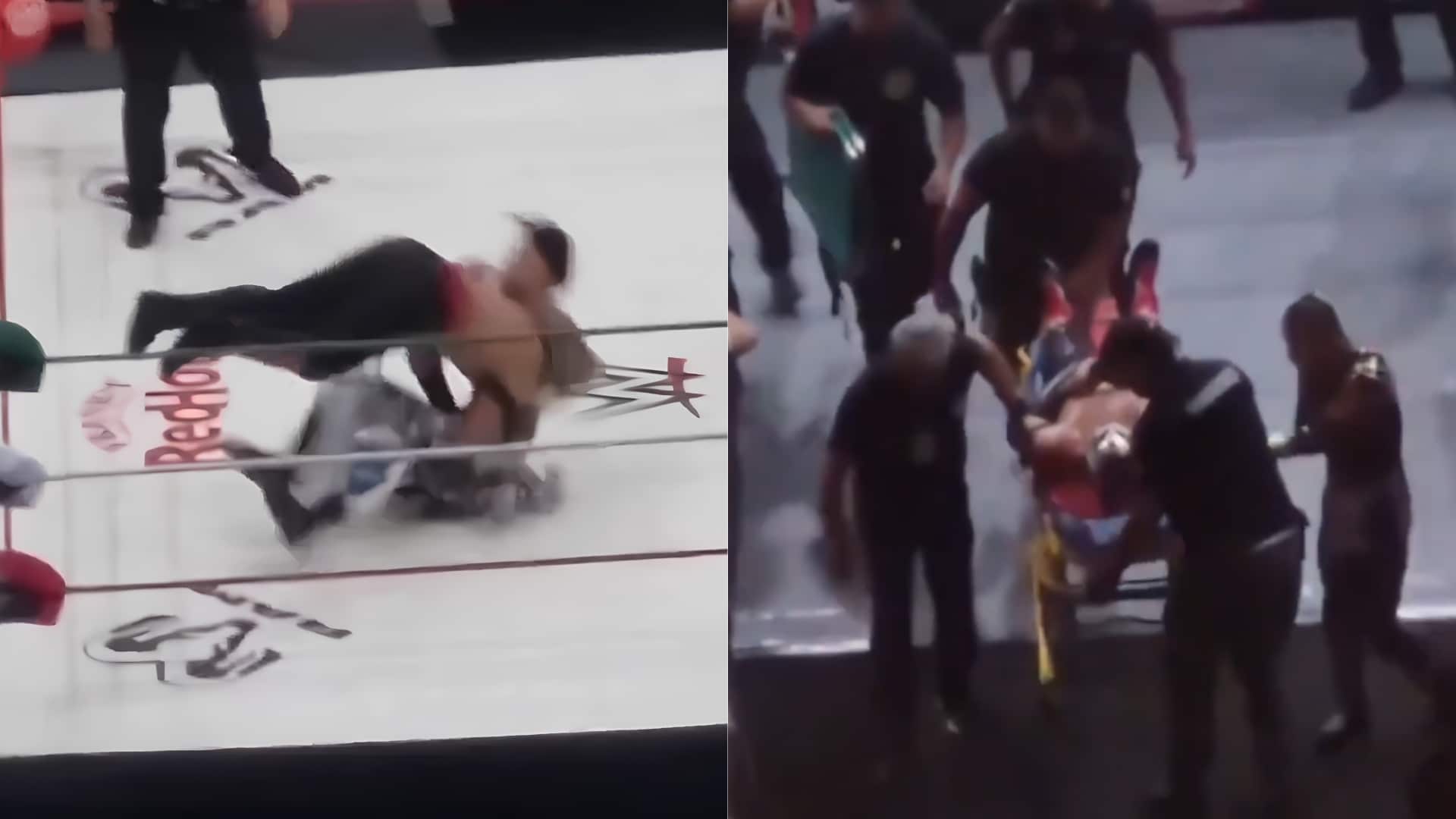 Octagon Jr. AAA star stretchered out following top rope botch