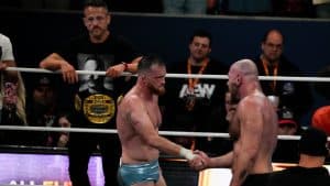 Jon Moxley retains, shakes hand with Kyle O'Reilly at AEW Double or Nothing