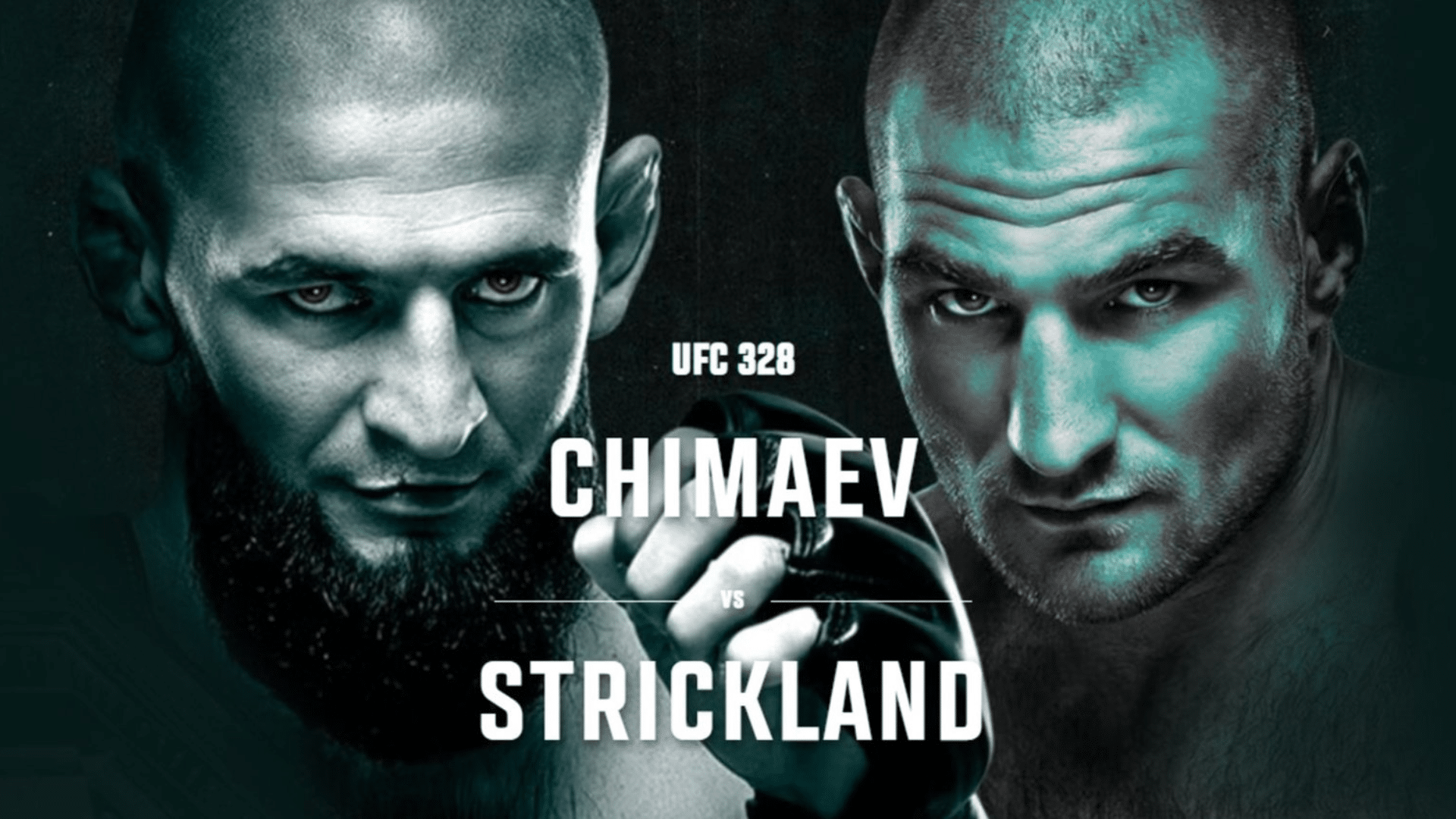 UFC 328 Main Event Chimaev vs Strickland Poster