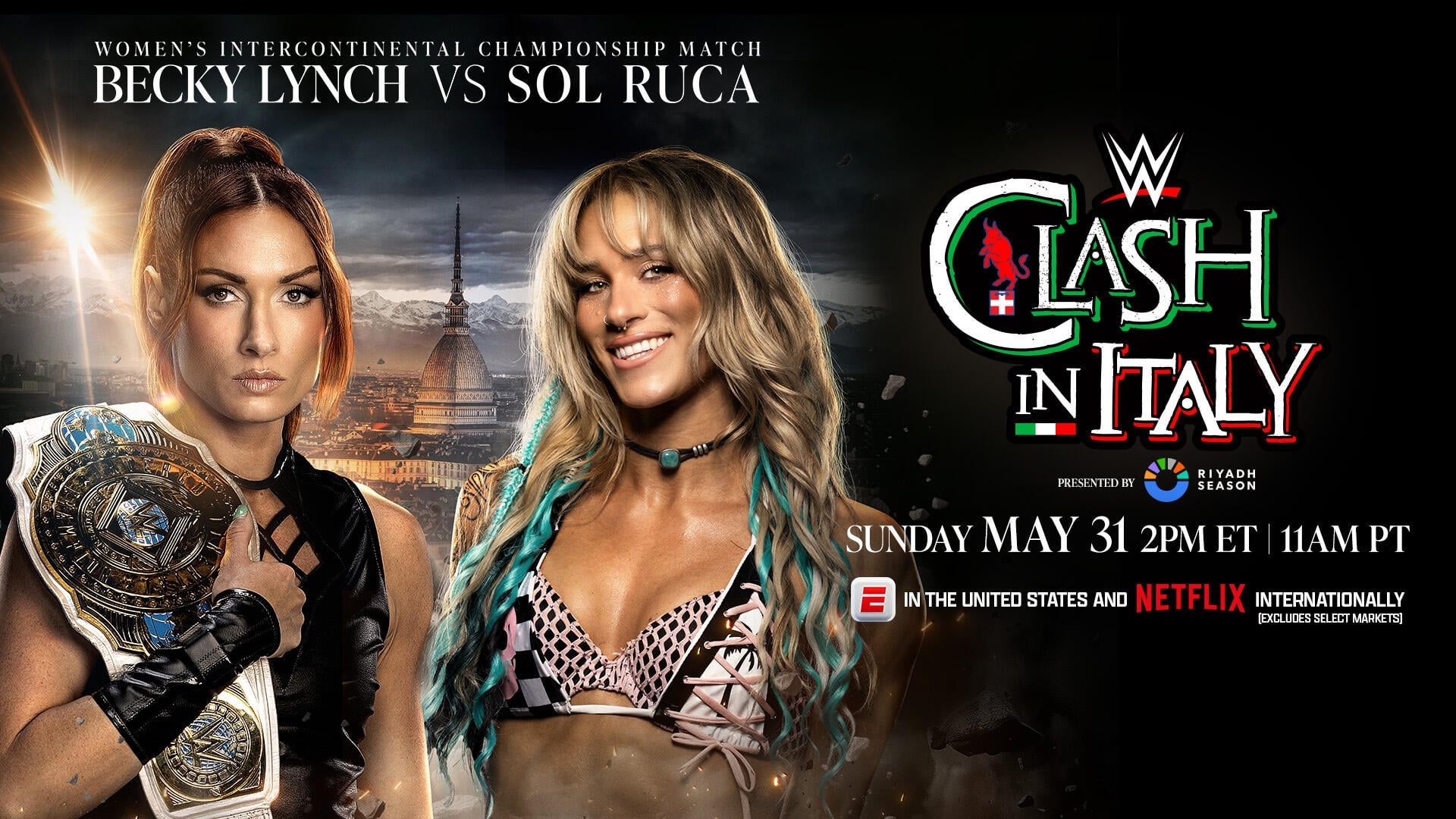 WWE Clash in Italy 2026 Becky Lynch vs Sol Ruca