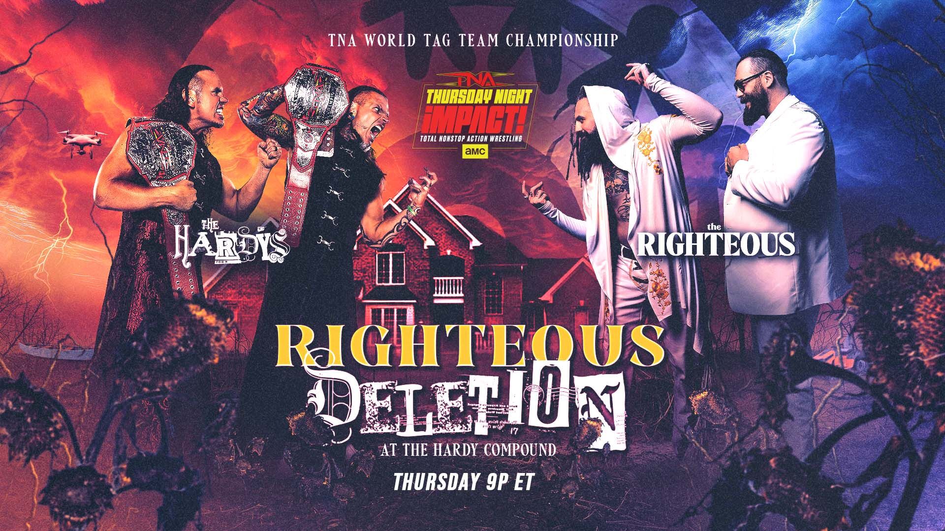 TNA Impact live results: The Righteous Deletion at the Hardy Compound