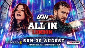 AEW All In 2026 London Mercedes Mone Will Ospreay Poster
