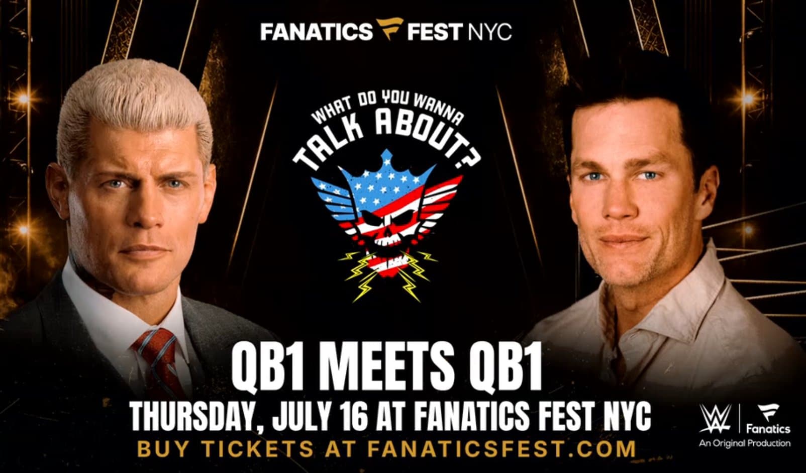 Cody Rhodes and Tom Brady