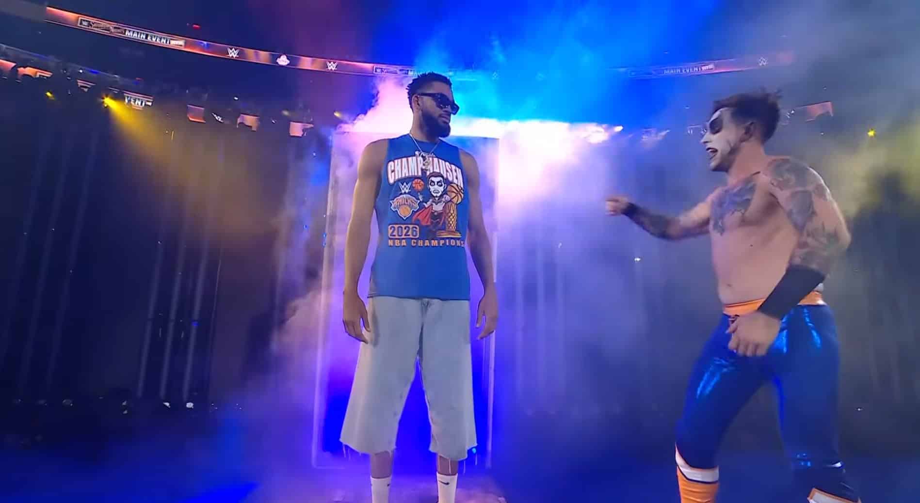 Danhausen gets help from Karl Anthony Towns